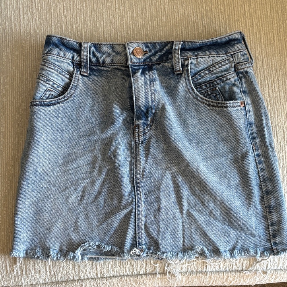 Wild Fable Light Blue Denim Mini Skirt
